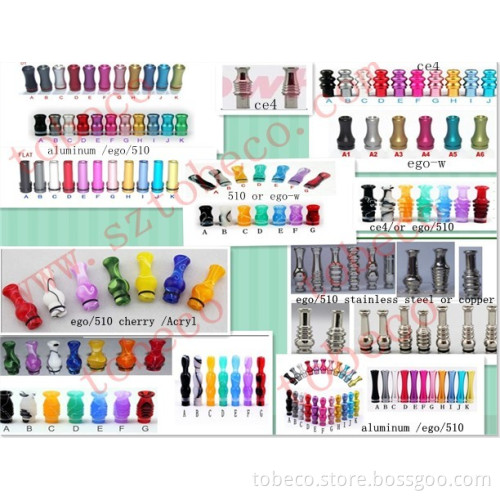 E-Cigarettes Drip Tips